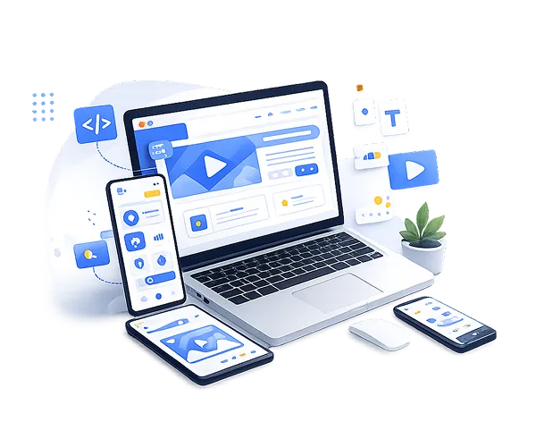عکس هیروسکشن خدمات طراحی سایت تیم یامی تک
